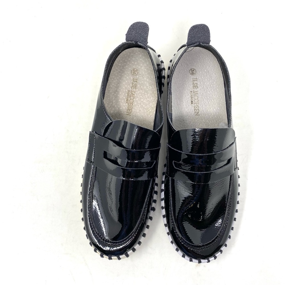 Ilse Jacobsen Tulip 3865 Slip On Shoes Black Flats Comfort Casual EU 36 NIB Read - Picture 5 of 7